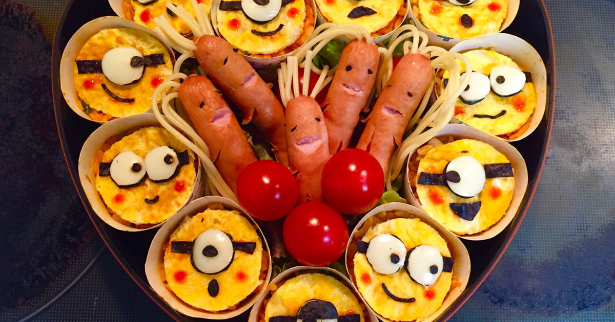 賑やかミニオンキャラ弁♪ by いくのり♪ 【クックパッド】 簡単おいしいみんなのレシピが289万品